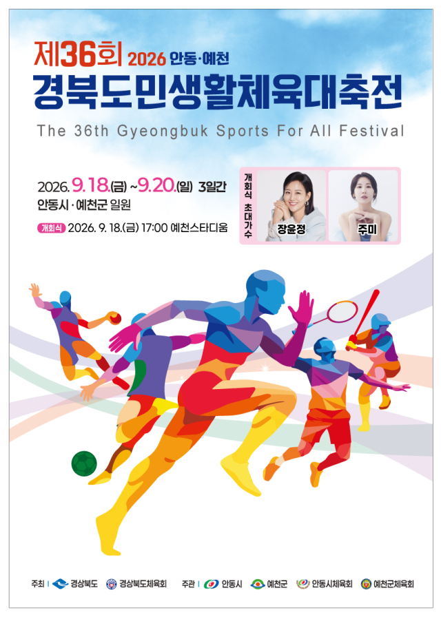 제36회 경북도민생활체육대축전 포스터. 경북도체육회 제공