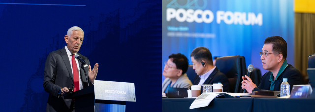 장인화 포스코그룹 회장이 17일 포스코 송도 글로벌R＆D센터에서 열린 