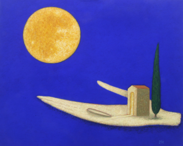 김영환, 2025, 조용한 풍경, 162x130.5cm, Tempera on Canvas