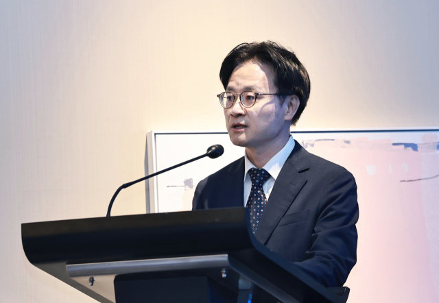김정관 산업통상부 장관이 지난 15일 서울 여의도 콘래드호텔에서 열린 