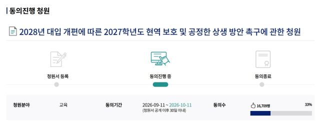 지난 11일 국회 국민동의청원 게시판에는 