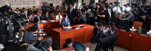 지난 2019년 9월 6일 열린 조국 법무부 장관 후보자 국회 법사위 인사청문회. 연합뉴스
