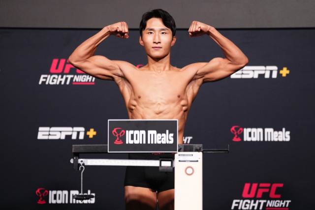 UFC 무대 복귀전을 치르는 이정영. UFC 제공