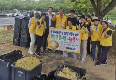 대구 동구 돌봄봉사단, 350명에 콩나물 나눔 봉사 