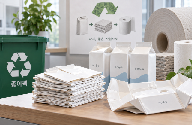 우유팩. AI로 생성한 이미지