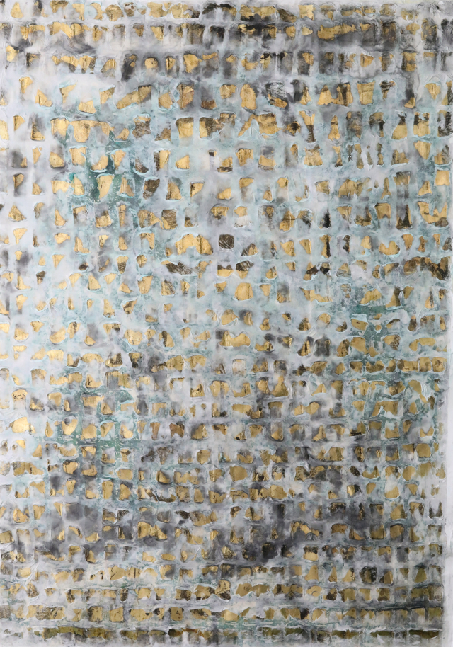 정익현, 오묘주(OMYOJU) 06_고요의 빛, 212X149(150M), mixed media on traditional korean paper