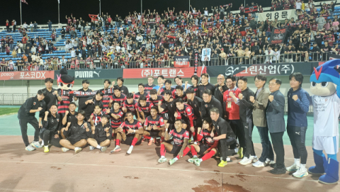 6년 만에 상주에서 열린 프로축구…상주벌 뜨거운 응원 열기