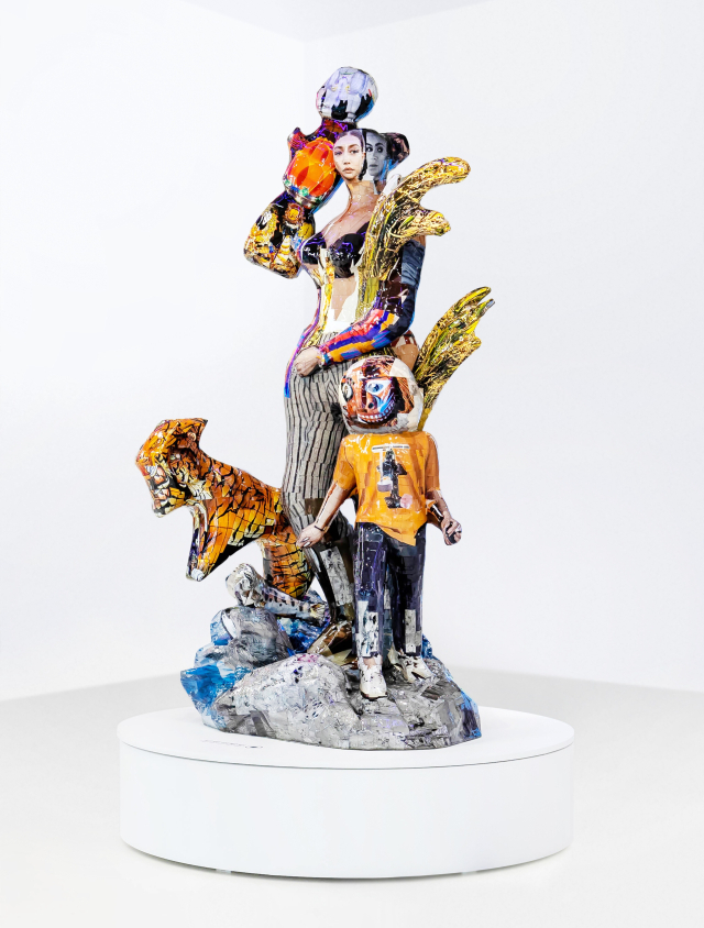 권오상, 축제 Festival, 2022, Archival pigment print, polystyrene, aluminum, epoxy resin, varnish, 120x85x220cm