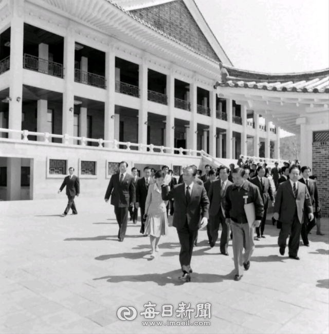 1979년 박정희 대통령 경주 보문관광단지 시찰 모습. 경북문화관광공사 제공