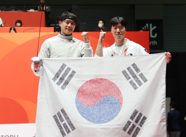 펜싱 오상욱, 아시안게임 남자 사브르 개인전 2회 연속 금메달