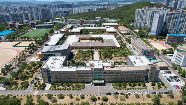 대구 달서구에 위치한 경북기계공업고등학교 전경