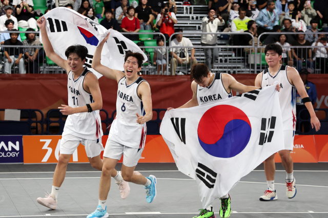 한국 3대3 남자농구 AG 첫 금메달…한국 통산 800번째 金