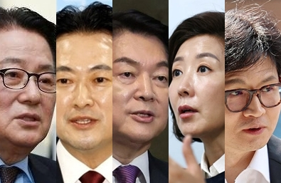 박지원, 장동혁, 안철수, 나경원, 한동훈. 연합뉴스