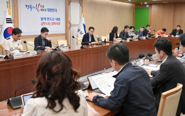 29일 열린 경북도 간부회의에서 이철우 경북도지사가 발언하고 있는 모습. 경북도 제공