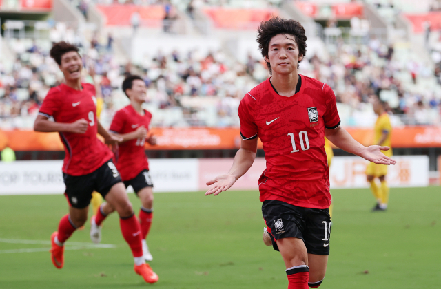 한국 축구대표팀의 배준호. 연합뉴스