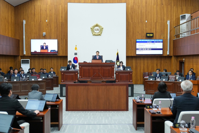 1일 경주시의회 제301회 1차 정례회 1차 본회의 모습.경주시의회 제공