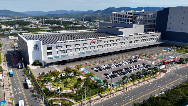 경북 경산에 위치한 크레텍 스마트 물류센터. 크레텍 제공