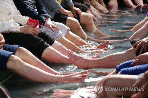 가을 단풍 노천온천 6선, 척산 53도부터 덕구 42.4도까지