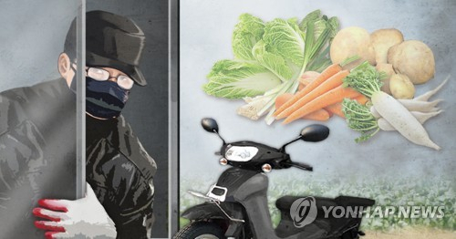 수확철을 맞아 농촌 지역 농산물 창고와 논밭에서 절도 범죄가 해마다 400건 이상 발생하고 있다. 연합뉴스
