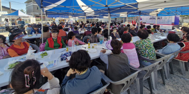 안동시는 지난 8일 일직면을 시작으로 이달 말까지 지난해 산불피해 지역을 돌며 주민 힐링 한마당 행사를 마련한다. 안동시 제공