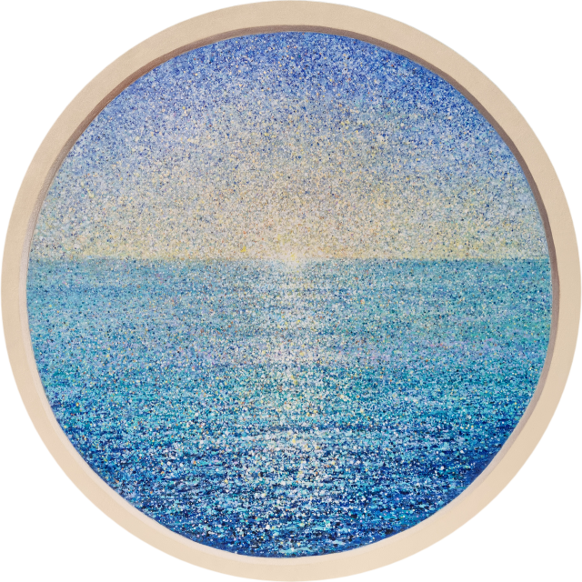 이은옥, 빛을 바라보다, &Oslash; 80cm, Acrylic on canvas, 2026