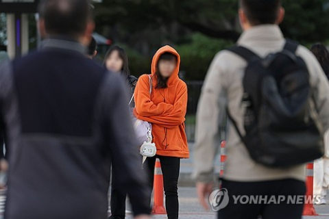 오늘 아침 전국 기온 5~14도…전날보다 최대 10도 '뚝'
