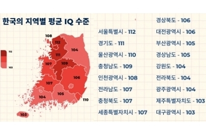 서울시민 IQ 평균 112 '최고', 대구는 103 '최저'?…폴란드 업체 광고 속 '출처 불명 IQ 지도' [시사뒷담]