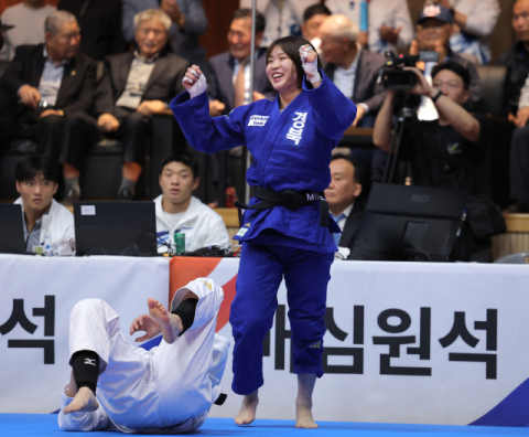 [전국체전] 경북체육회 여자 유도 허미미, 대회 5연패 