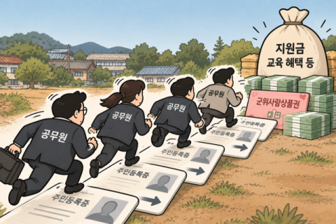 농어촌 '지원금 정책'의 그림자…공무원 위장전입 무더기 적발