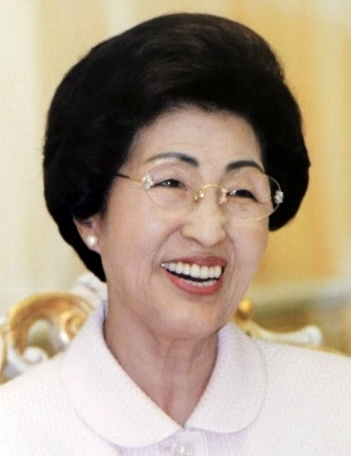 김대중 전 대통령 부인 이희호 여사. 연합뉴스