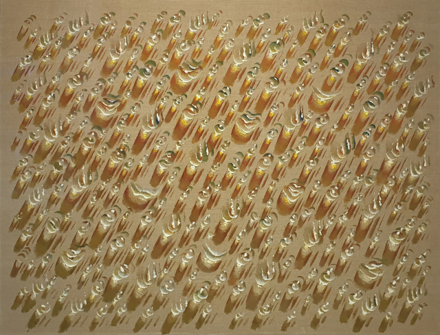 김창열, S.A. 88010, oil on canvas, 116.8x91cm, 1988. 갤러리제이원