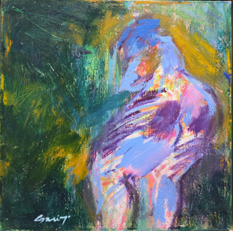 박귀자, 채움과 비움, 30x30cm, 혼합재료