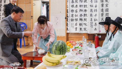 조선시대 원로 잔치, 기로연(耆老宴) 재현…합천 어르신 위한 장수 잔치로