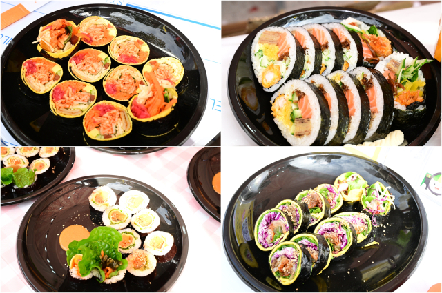 2026 김천김밥축제에 선보인 다양한 김밥들. 김천시 제공