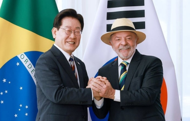 이재명, 룰라. 연합뉴스