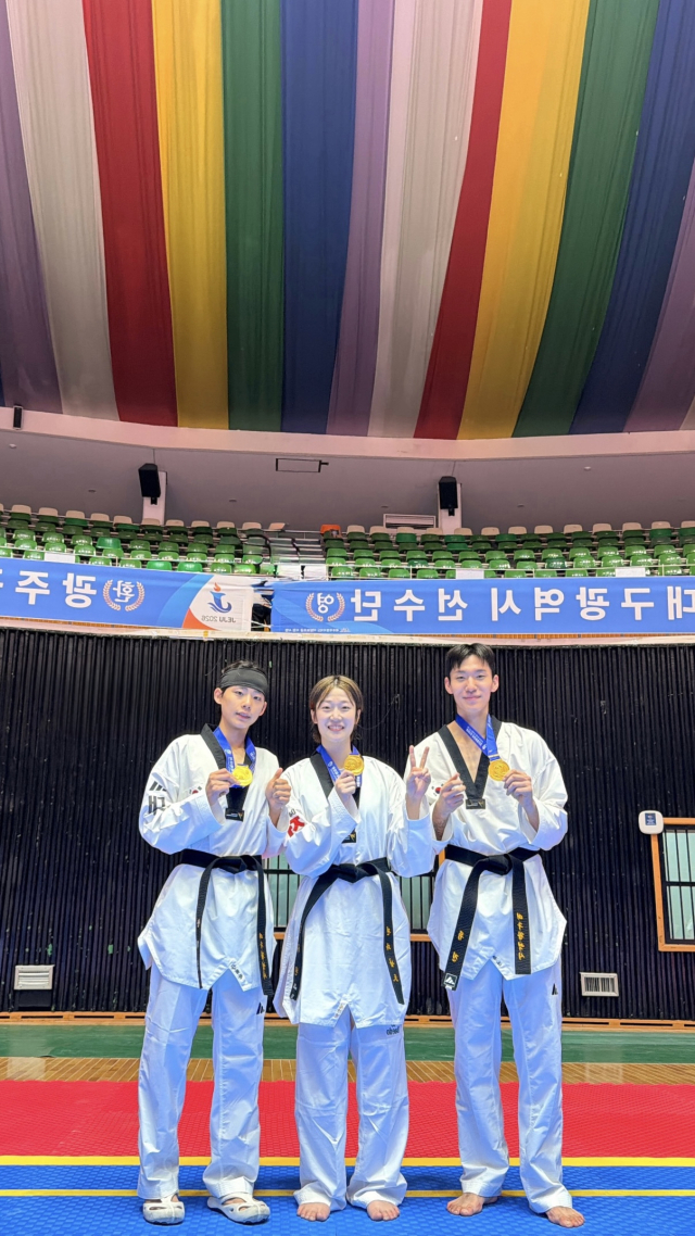 한국가스공사 태권도 선수단, 전국체전 메달 5개 획득
