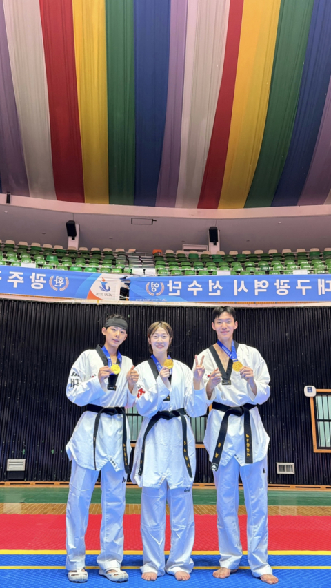 한국가스공사 태권도 선수단, 전국체전 메달 5개 획득
