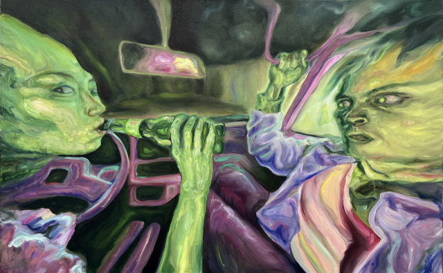 박정민, Spinning Night, Oil on canvas