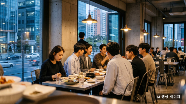 선물 살 돈이 없다던 남편이 아내 생일 저녁 자리에 친구들을 데려와 밥값을 전액 계산한 사연이 알려져 해외 온라인 커뮤니티에서 공분을 사고 있다. (AI 생성 이미지)